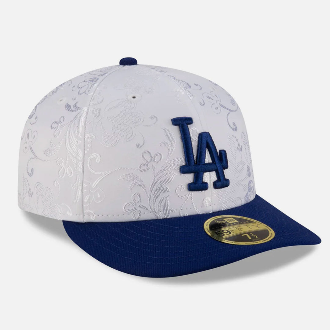 New Era Floral Shine Low Profile 59Fifty LA Dodgers white/blue