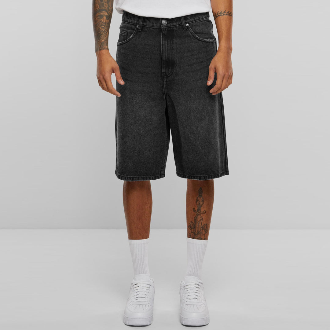 Urban Classics 90's Heavy Denim Shorts black washed - Shop-Tetuan
