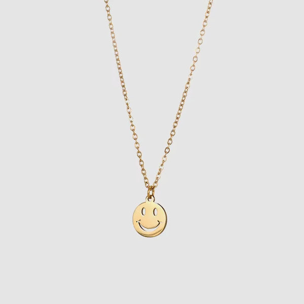 Smile Pendant Stainless Steel gold