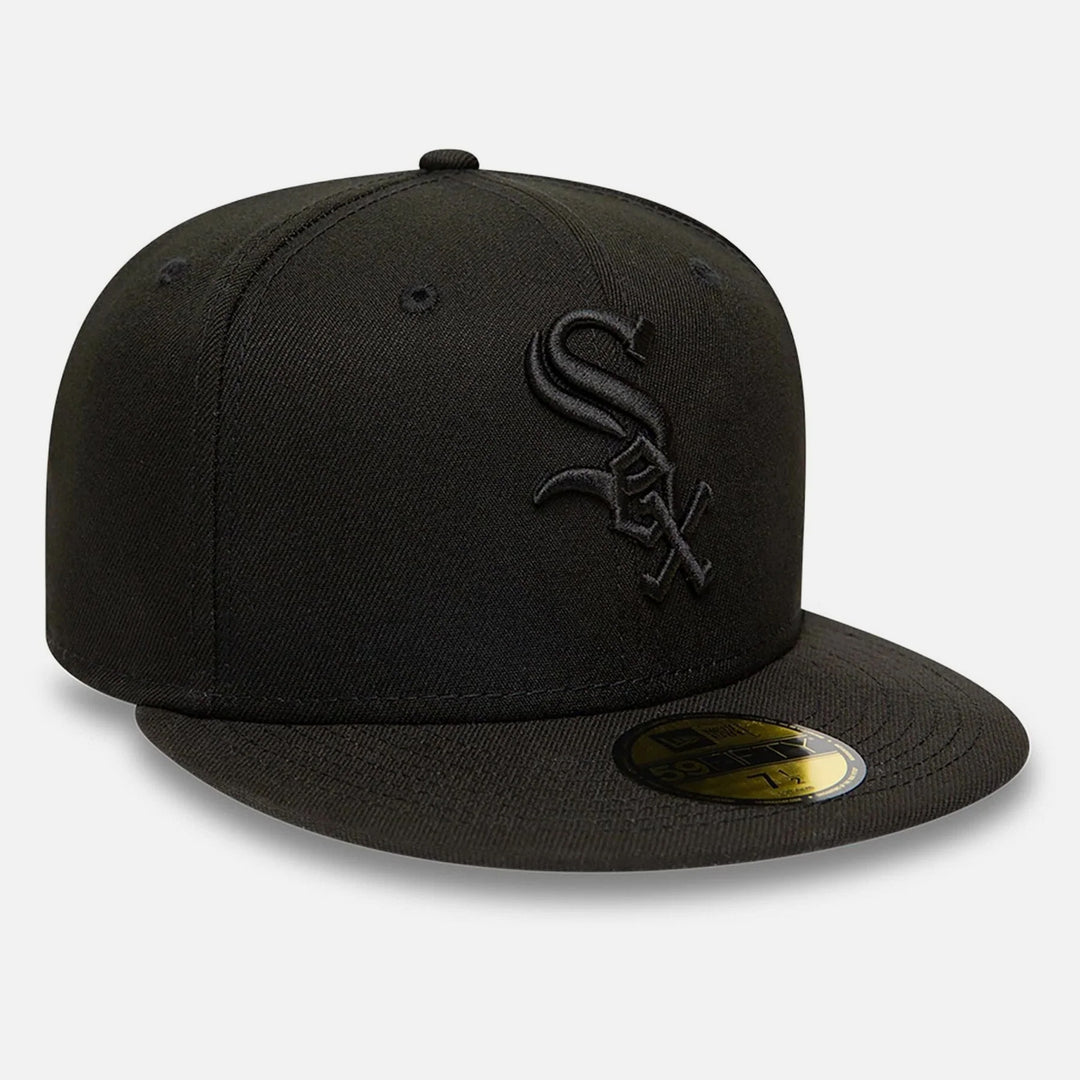 New Era Black on Black 59Fifty C White Sox black - Shop-Tetuan