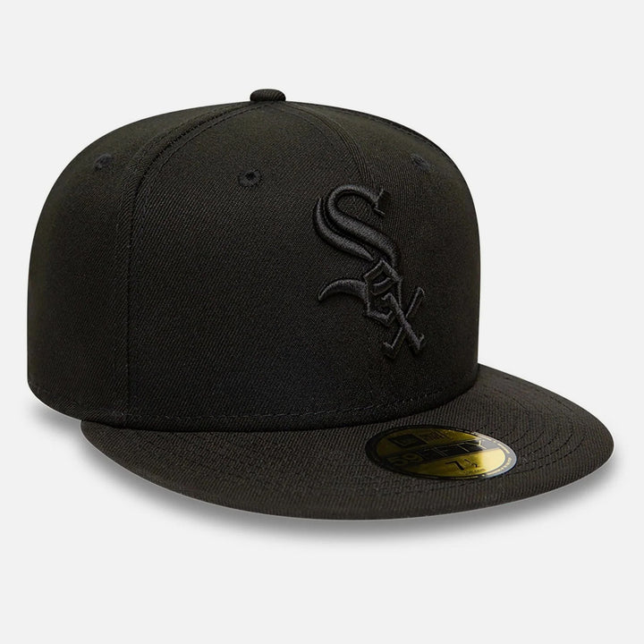 New Era Black on Black 59Fifty C White Sox black - Shop-Tetuan