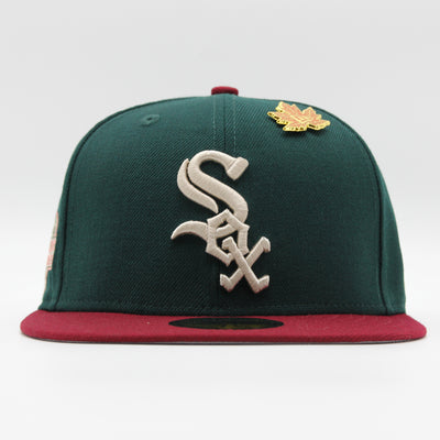 New Era MLB WS Contrast 59Fifty C White Sox dark green/dark red - Shop-Tetuan