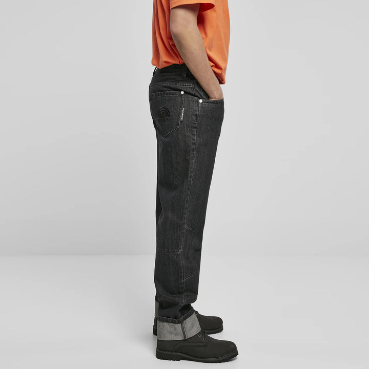 Southpole Turn Up Denim black washed