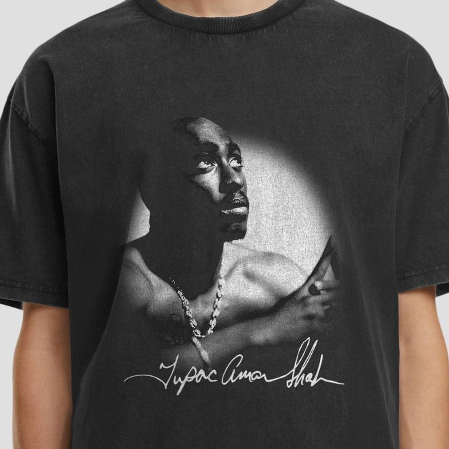 Merchcode 2Pac Spotlight Vintage Loose Tee black