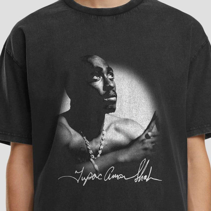 Merchcode 2Pac Spotlight Vintage Loose Tee black