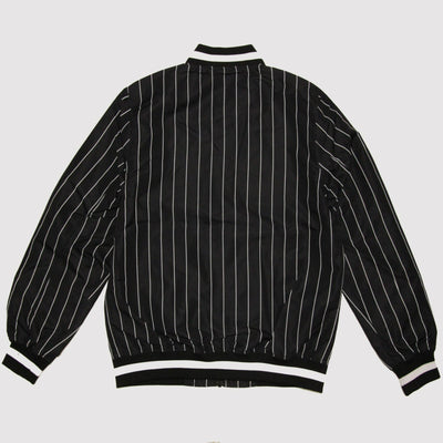 Staple Pinstripe Baseball jacket black - Shop-Tetuan