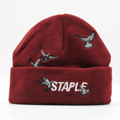 Staple Flock Logo beanie burgundy - Shop-Tetuan