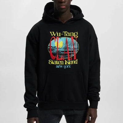 Wu-Wear Wu Tang Staten Island Heavy Oversize Hoodie black - Shop-Tetuan