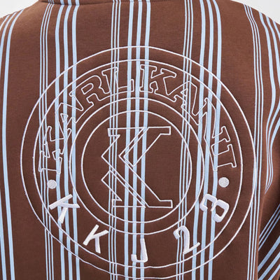 Karl Kani Small Signature Striped Crew brown/light blue