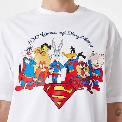 New Era Superhero Lineup Oversized tee white