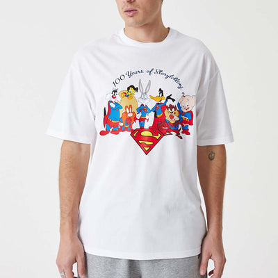 New Era Superhero Lineup Oversized tee white