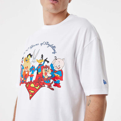 New Era Superhero Lineup Oversized tee white