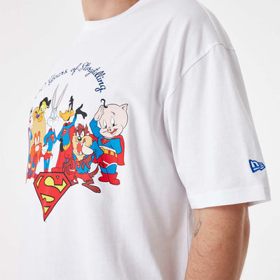New Era Superhero Lineup Oversized tee white