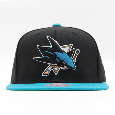 Mitchell & Ness Team 2 Tone 2.0 snapback SJ Sharks black/teal