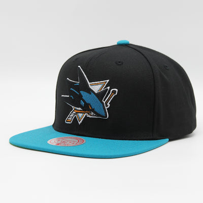 Mitchell & Ness Team 2 Tone 2.0 snapback SJ Sharks black/teal