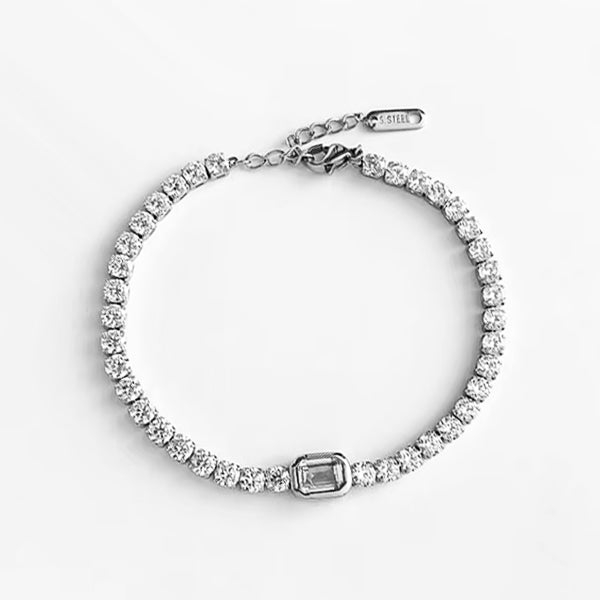 Tennis Stone Bracelet steel - Shop-Tetuan
