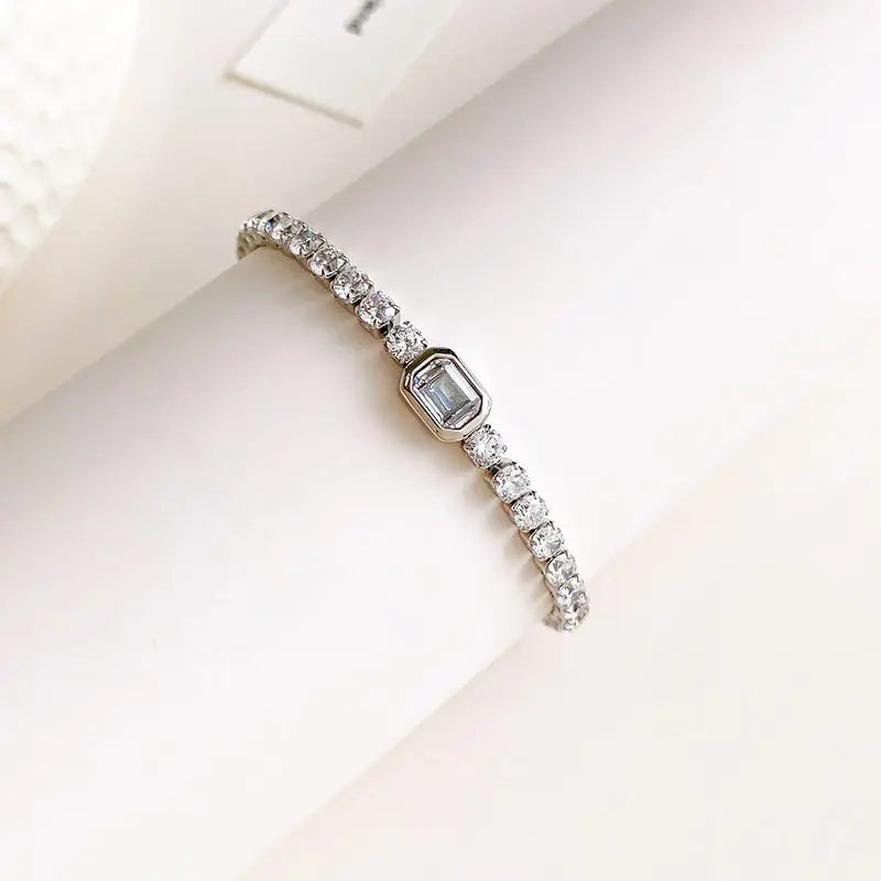 Tennis Stone Bracelet steel - Shop-Tetuan