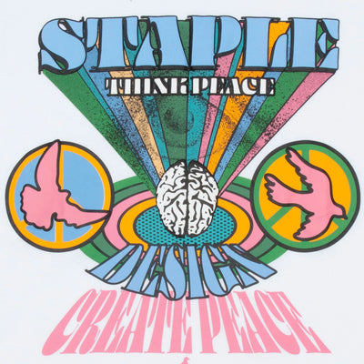 Staple Think Peace tee white - Shop-Tetuan