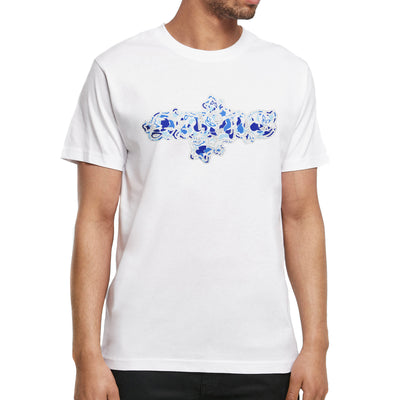 Mickey Saints Butterfly Rhinestone Camo tee baby blue/white - Shop-Tetuan