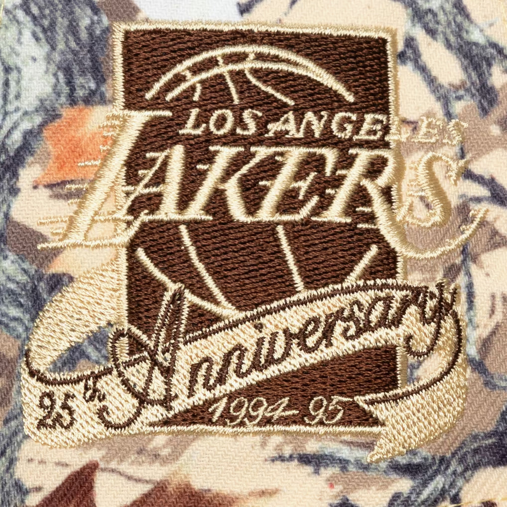 Mitchell &amp; Ness NBA Camo Leaf Pro Snapback LA Lakers brown
