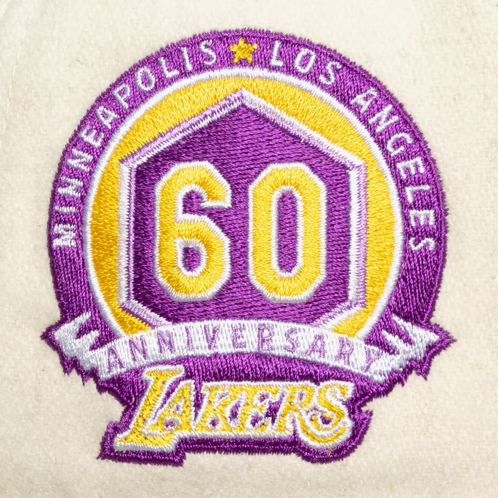Mitchell &amp; Ness NBA Cream Team Pro Snapback LA Lakers off wht/purple