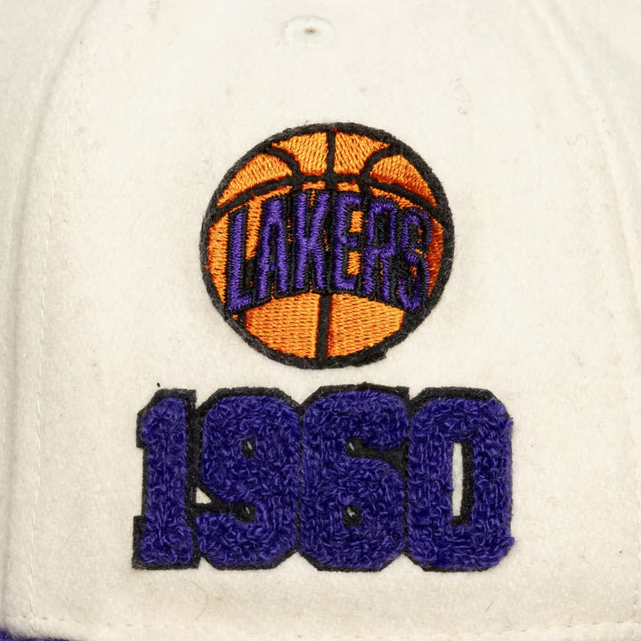 Mitchell &amp; Ness NBA Cream Team Pro Snapback LA Lakers off wht/purple