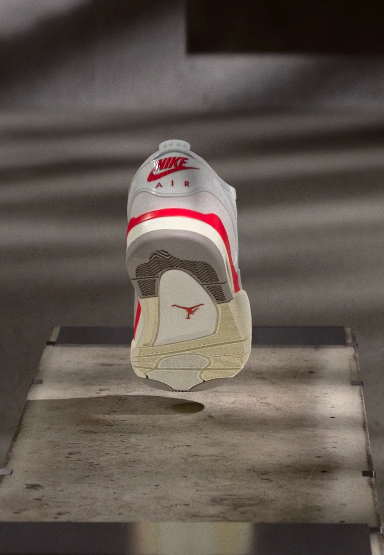 Air Jordan 4 RM sail/fire red-collage grey