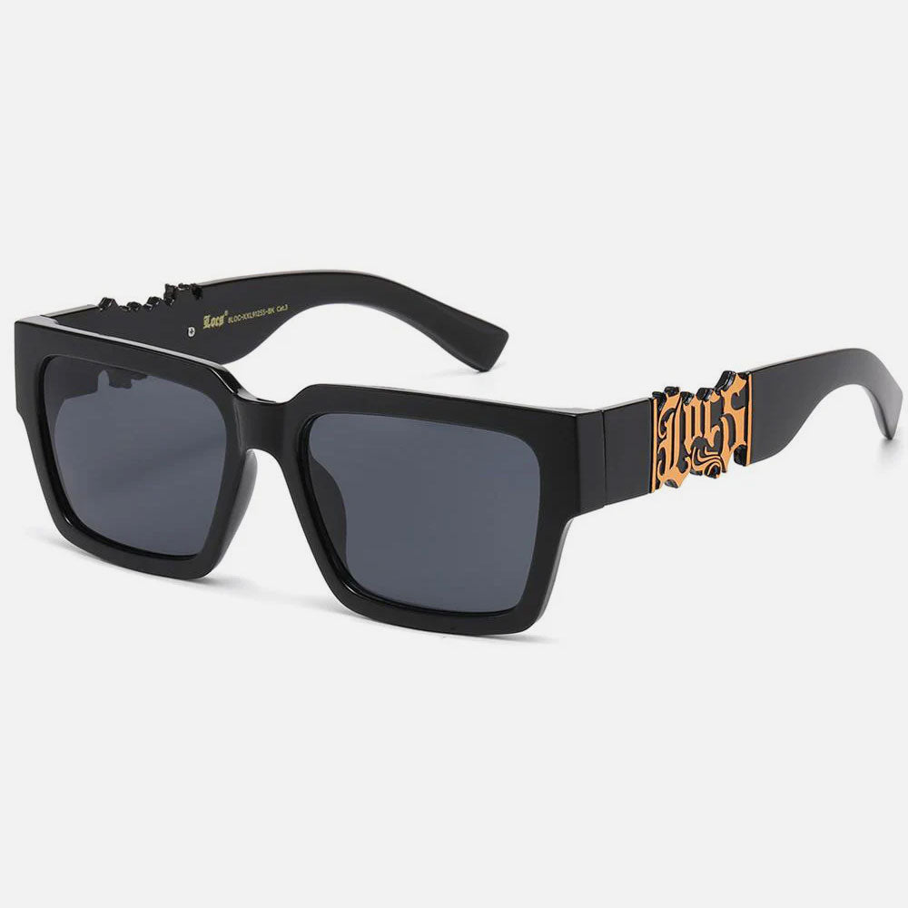 Locs West Coast Oversized XXL Sunglasses black/gold - Shop-Tetuan