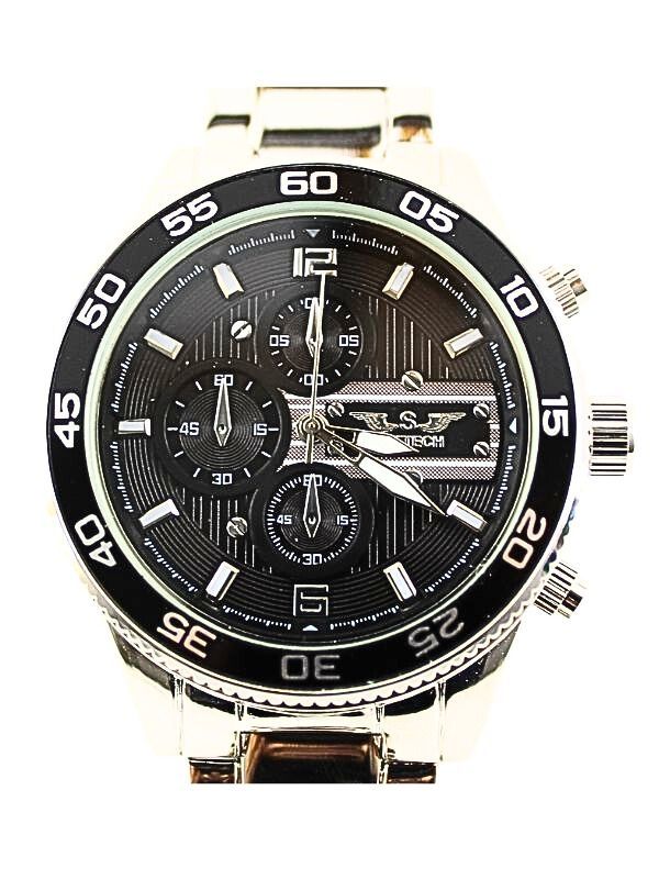 Softech Round Metal Bracelet Watch silver/black - Shop-Tetuan