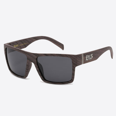 Locs Polarized Wood Print Sunglasses grey - Shop-Tetuan