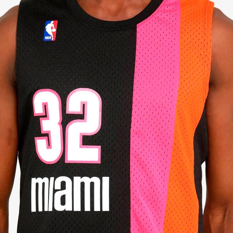 Mitchell & Ness NBA Swingman Jersey M Heat 05 black/pink - Shop-Tetuan