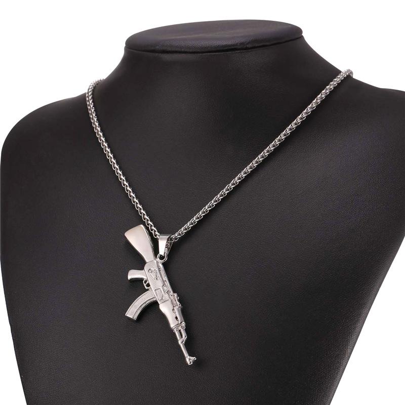 AK-47 Rifle Necklace steel