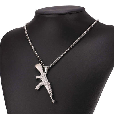 AK-47 Rifle Necklace steel