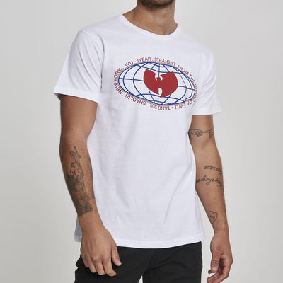 Wu-Wear Globe Logo Tee white - Shop-Tetuan