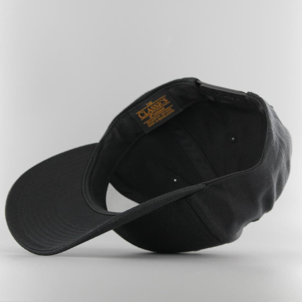 The Classics Yupoong Premium Curved Visor Snapback Cap black - Shop-Tetuan