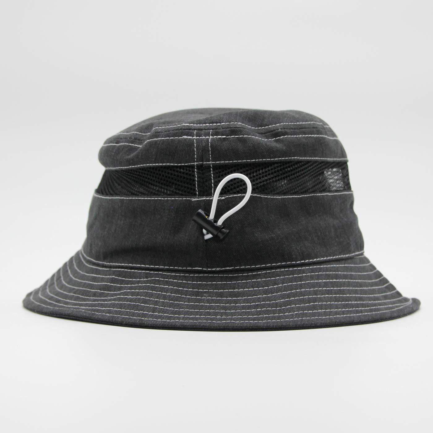 Kangol Distressed Cotton Mesh bucket black