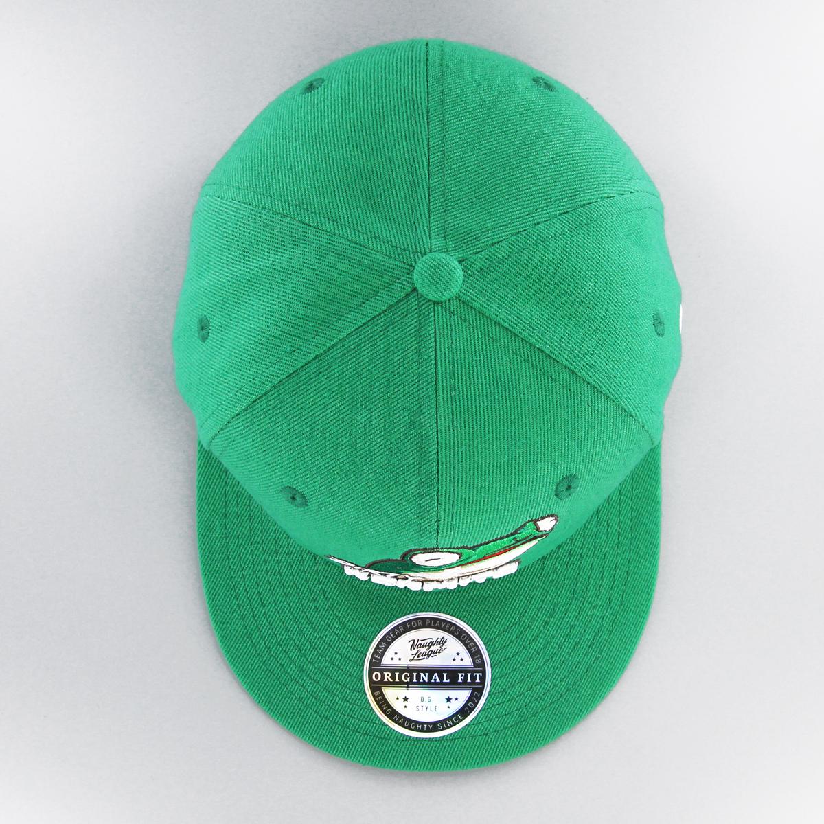 Naughty League San Diego Dirty Kermits fitted kelly green - Shop-Tetuan