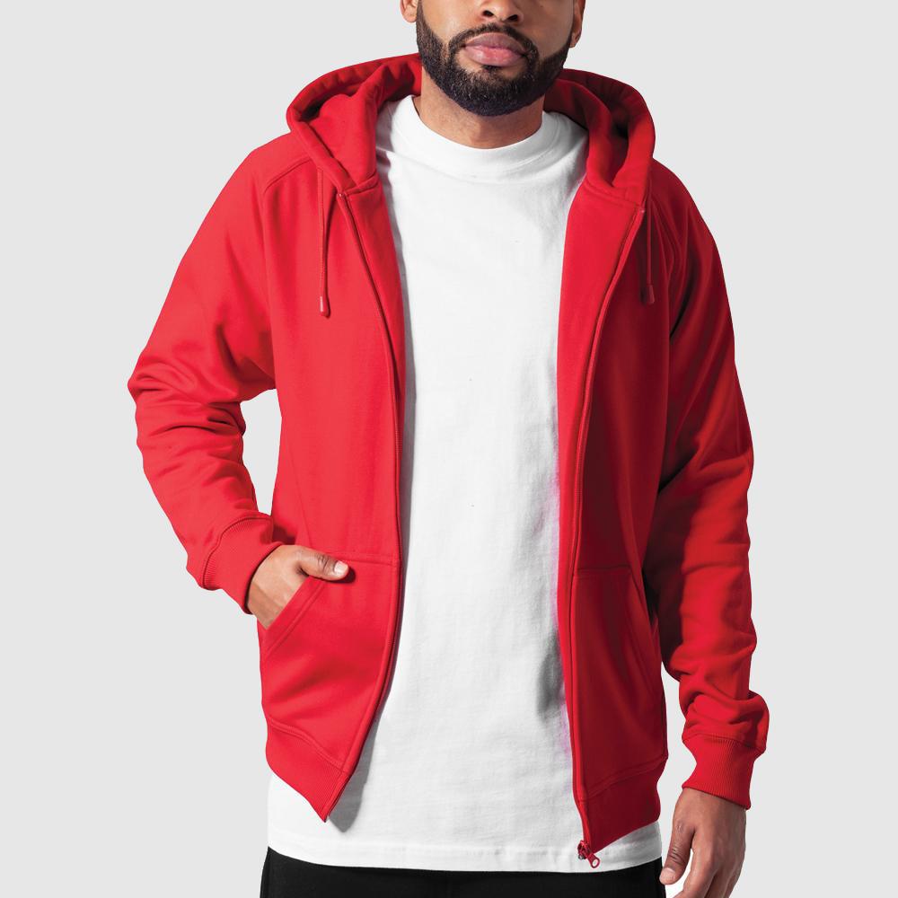 Urban Classics zip hoody red - Shop-Tetuan