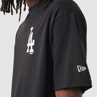 New Era MLB City Oversize Tee LA Dodgers blk/wht
