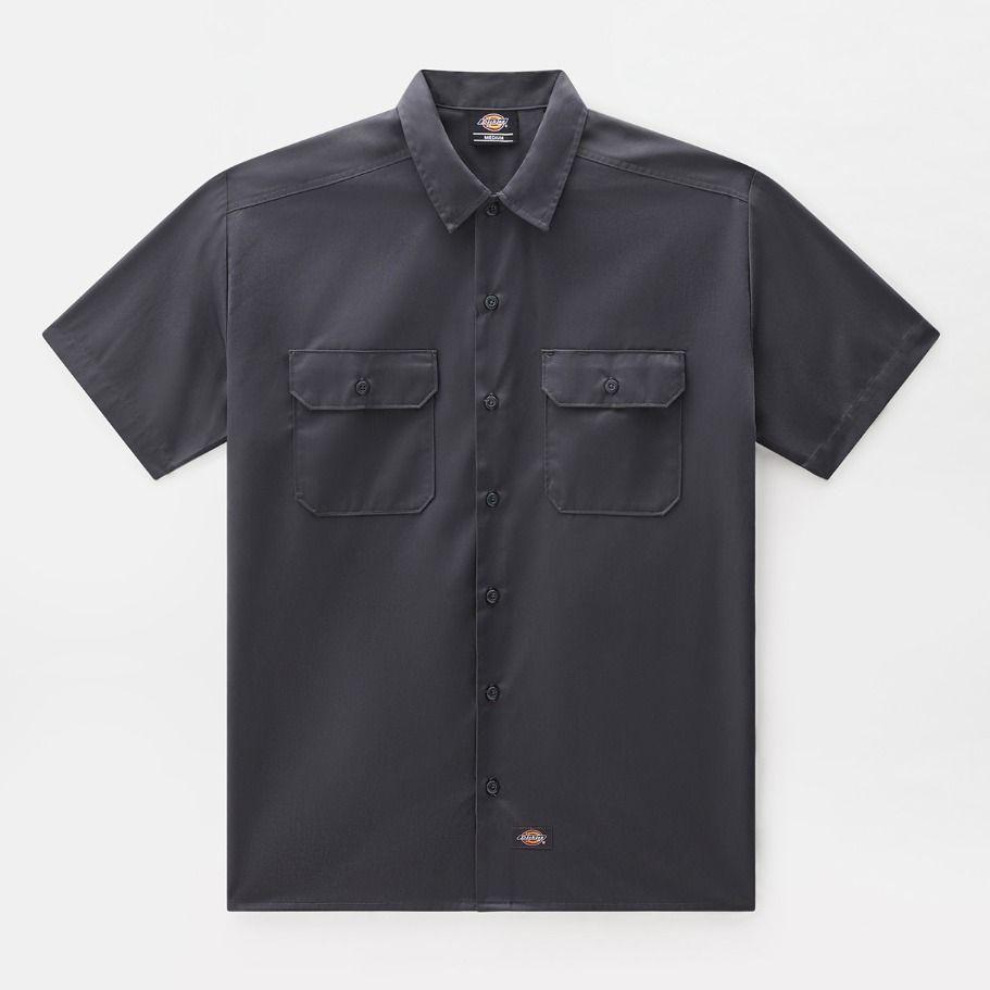 Dickies Work Shirt SS Rec charcoal gre - Shop-Tetuan