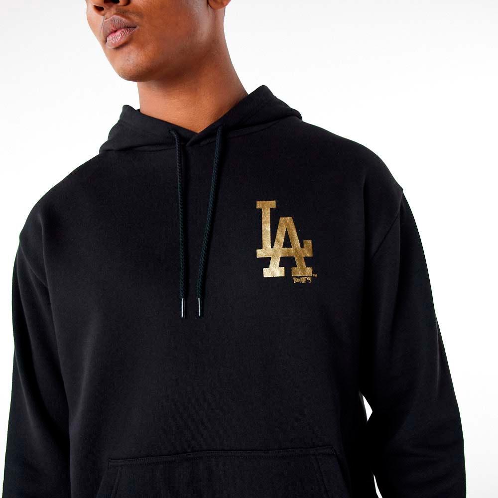 New Era MLB Metallic hoodie LA Dodgers black