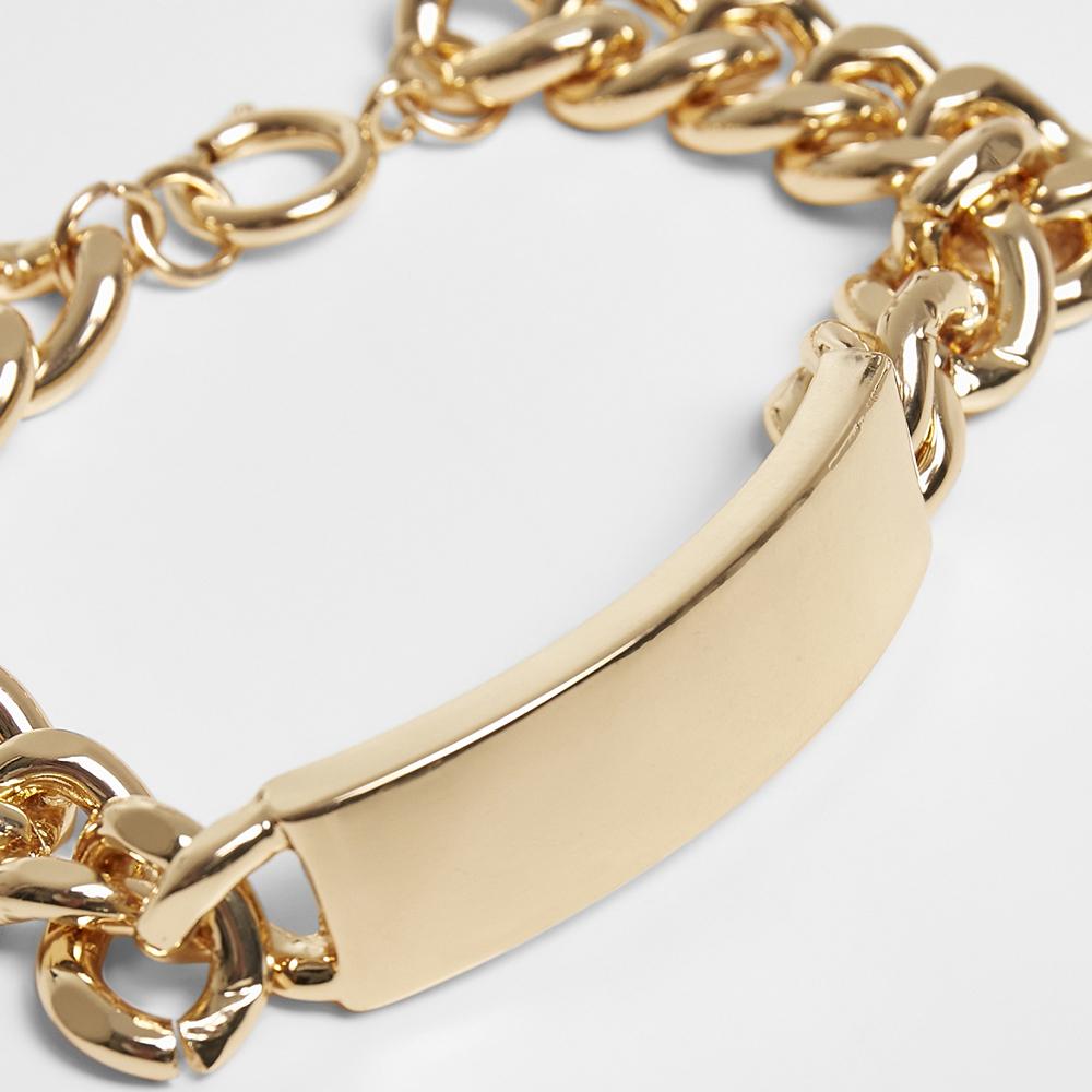 Urban Classics Plate Bracelet gold