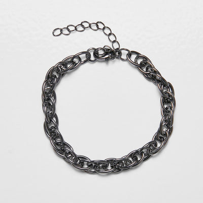 Urban Classics Perihel Intertwine Bracelet gunmetal - Shop-Tetuan