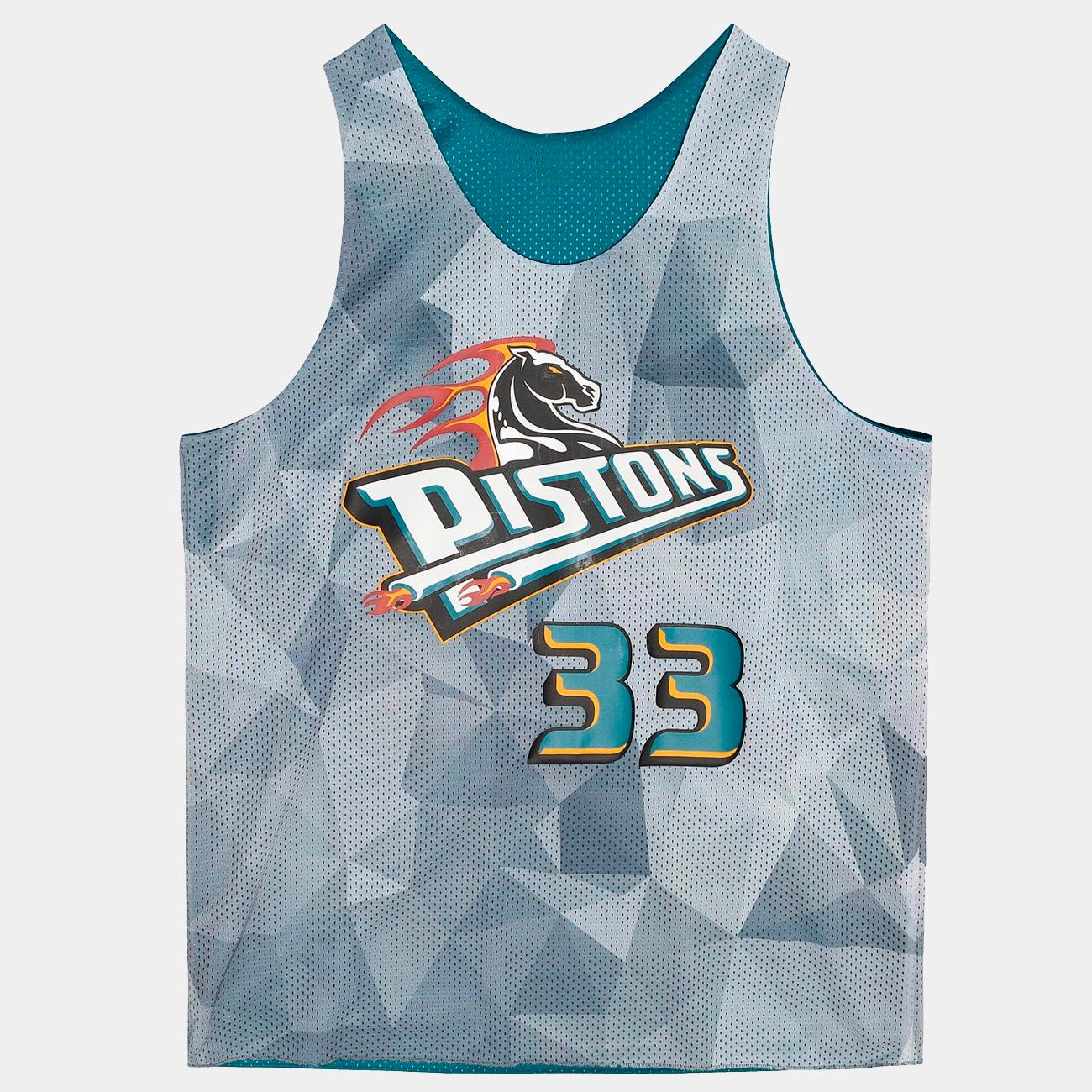 Mitchell & Ness Reversible Mesh Tank D Pistons teal