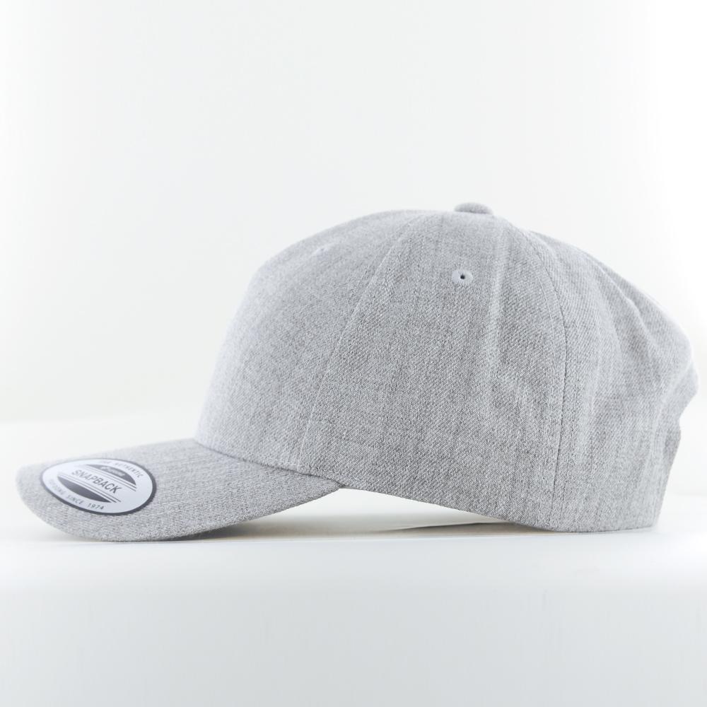 The Classics Yupoong 5-panel Premium Curve snapback h.grey - Shop-Tetuan