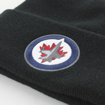 Mitchell & Ness Team Logo Cuff Knit beanie W Jets black - Shop-Tetuan