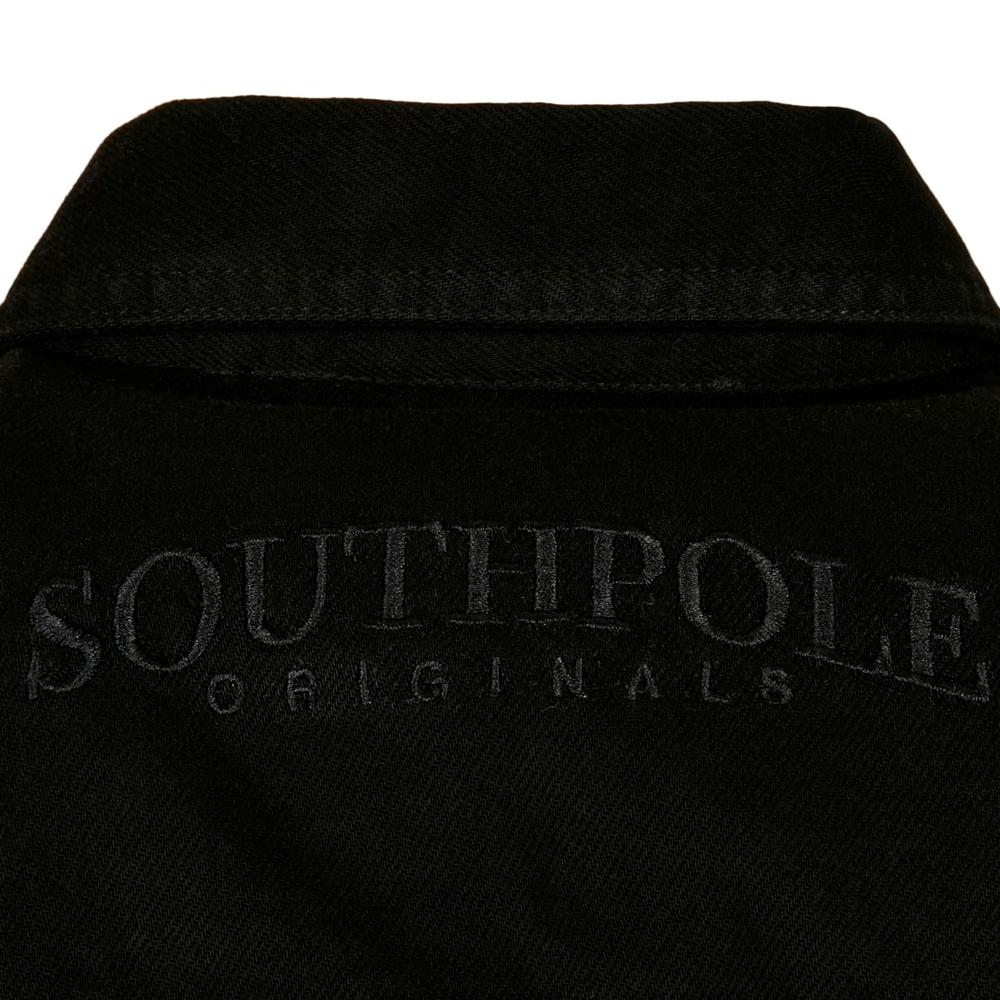 Southpole Oversized Cotton shirt black - Shop-Tetuan