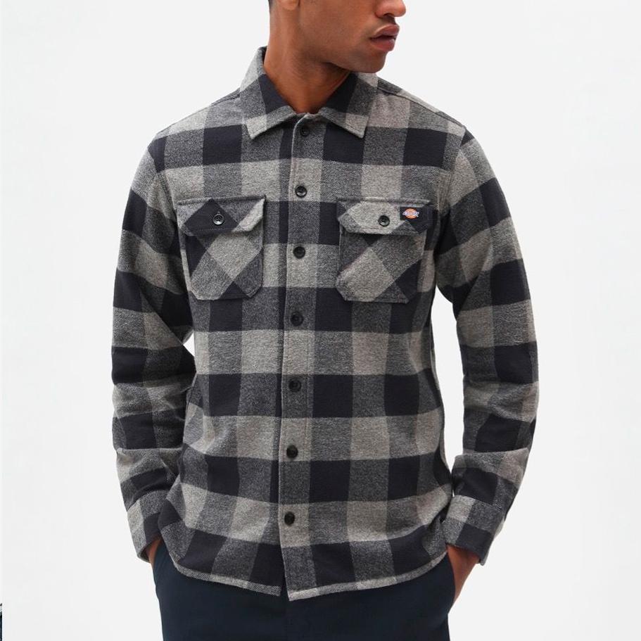 Dickies New Sacramento shirt grey melange - Shop-Tetuan