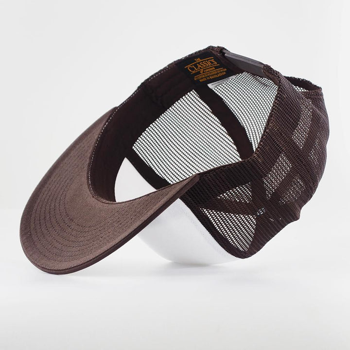 The Classics Yupoong trucker snapback brn/wht/brn - Shop-Tetuan