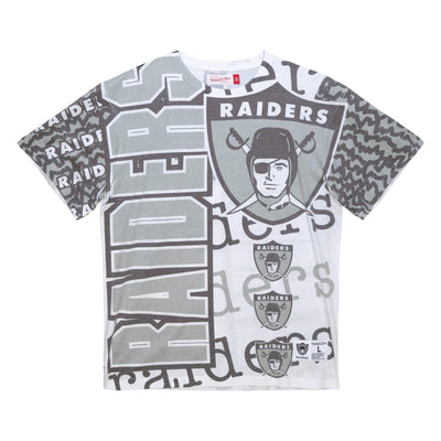 Mitchell & Ness Jumbotron 2.0 Sublimated S/S Tee O Raiders white